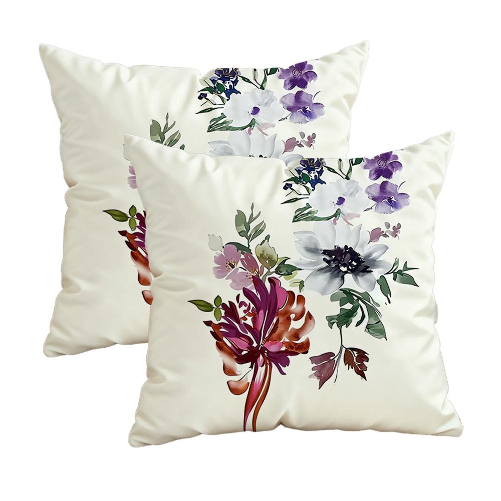 Elegant Girl Face Printed Pillowcasezipper Design, Decorative Pillowcase, 45X45 Cm Pillowcase