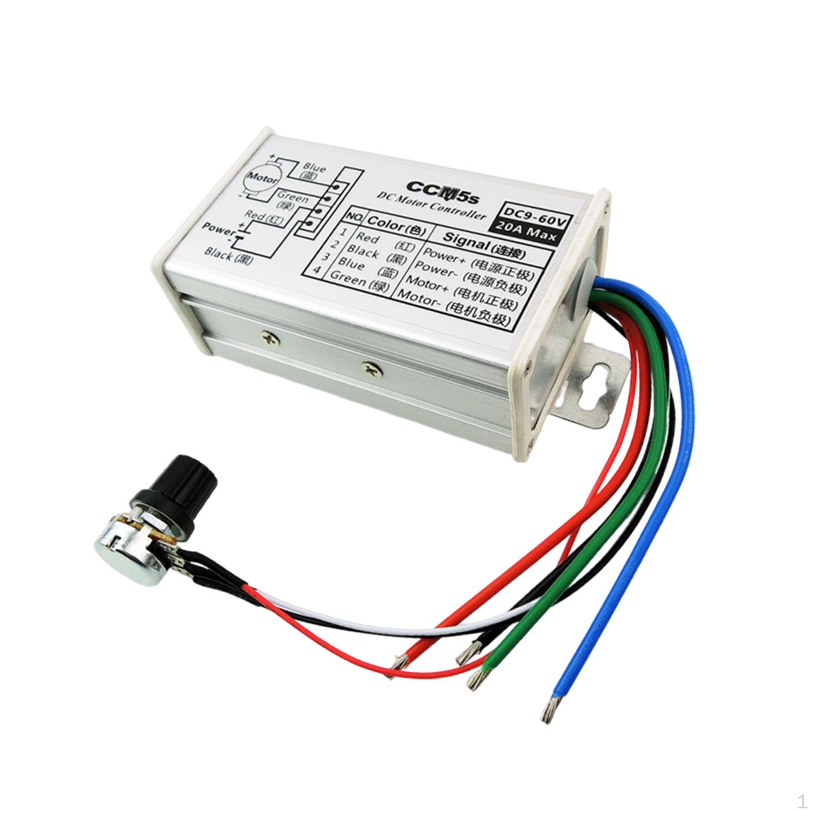 

Motor Controller Speed Control Switch PWM Driver Adjustable 9-60V