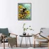 5D DIY Diamond Painting Bees Picking Flowers Cross Stitch Kit Mosaic Diamond Embroidery Rose Full Round Square Drill Home Decoration