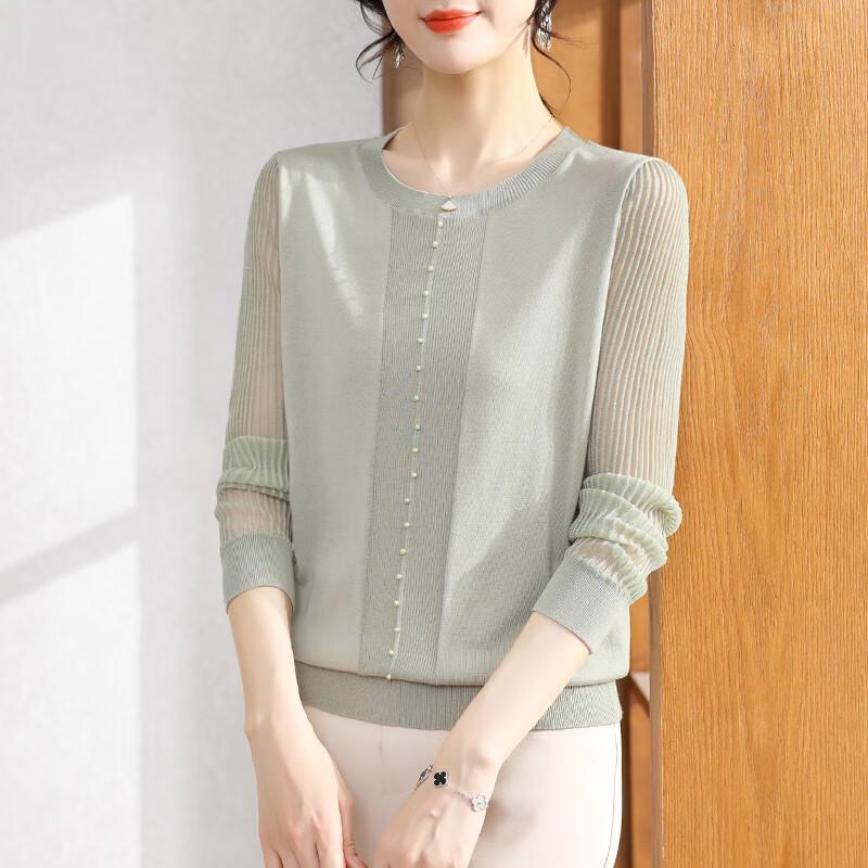 XUEXI Women s Summer Knitted T-shirt L