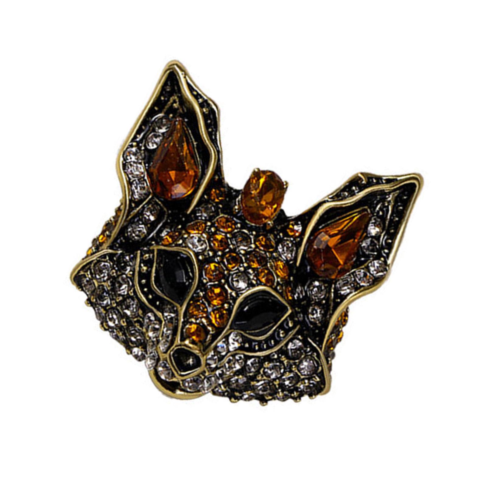 

Милота Животное Голова Лисы Брошь Ручной Работы Значок Животное Уникальная Брошь Лиса Текстура Сплава для Модных Аксессуаров и Подарков