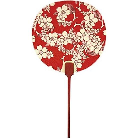 Made Japan Uchiwa Minami No Kaze (Red) 2512 22cm40cm