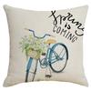 Spring Pillow Case Sofa Waist Pillow Case Garland Truck Light Luxury Home Office Pillow Pillow Case