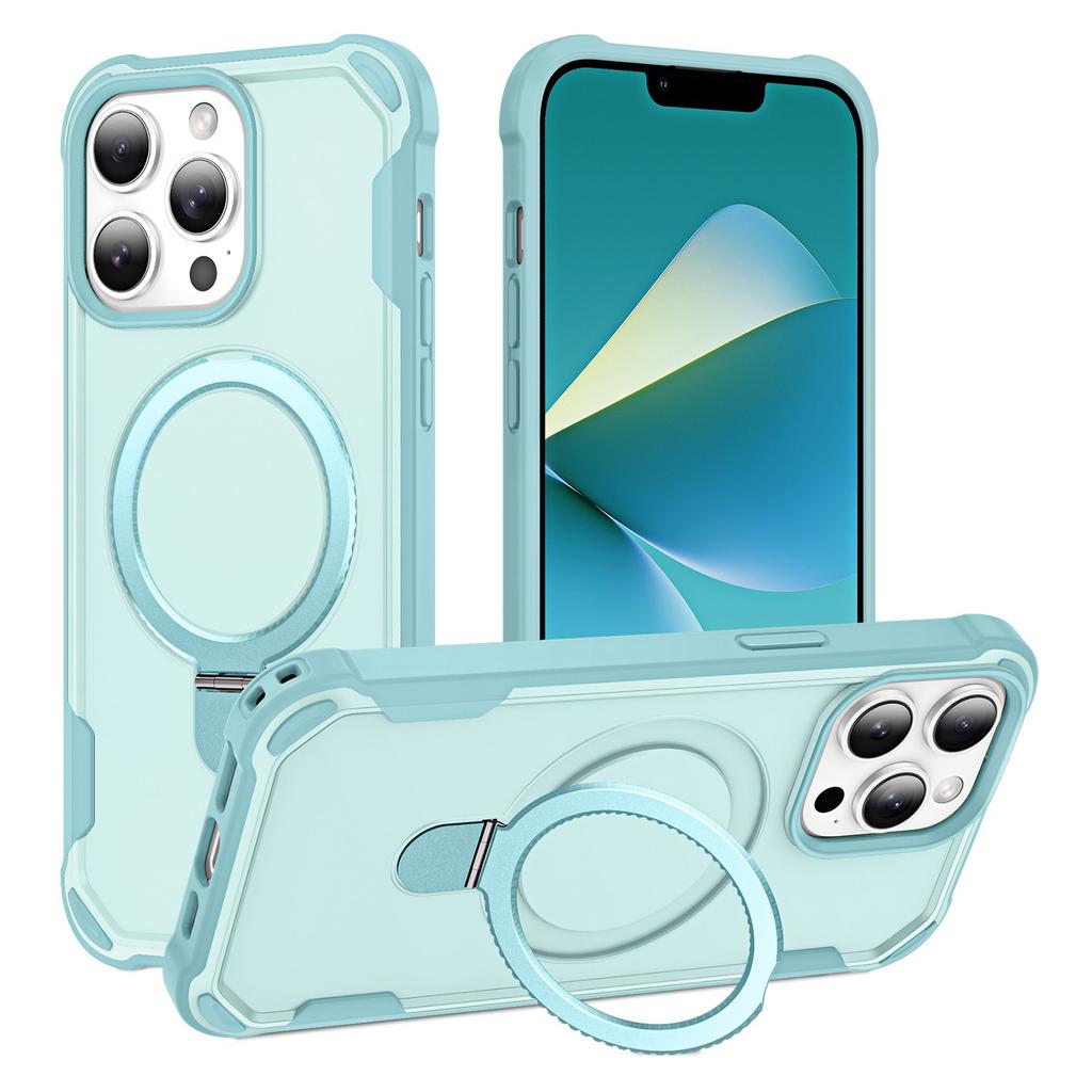 For iPhone 13 Pro Max Case Compatible with MagSafe Kickstand TPU+PC Shockproof Phone Back Cover