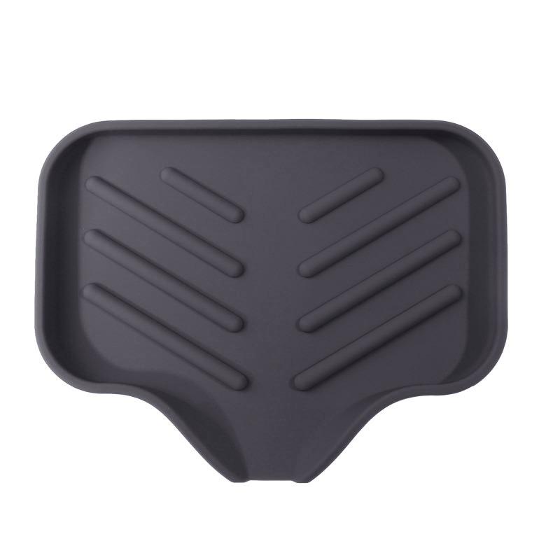 

1 шт. Большой силиконовый держатель для губки, органайзер для раковины, лоток для хранения слива, губка для посуды, мыльница, дозатор, скруббер