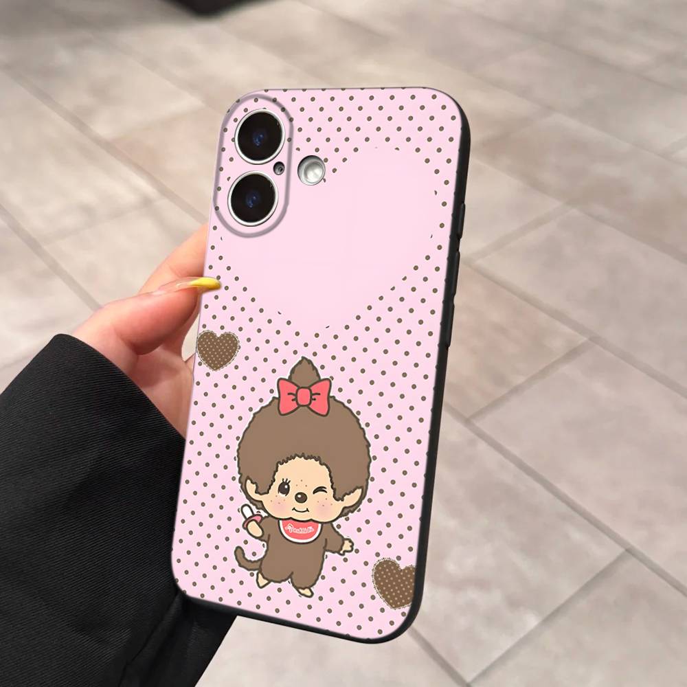Cute M-monchhichis-s Phone Case For Iphone 17 16 15 16e 14 13 12 11 Pro Max Plus Case Cover Coque