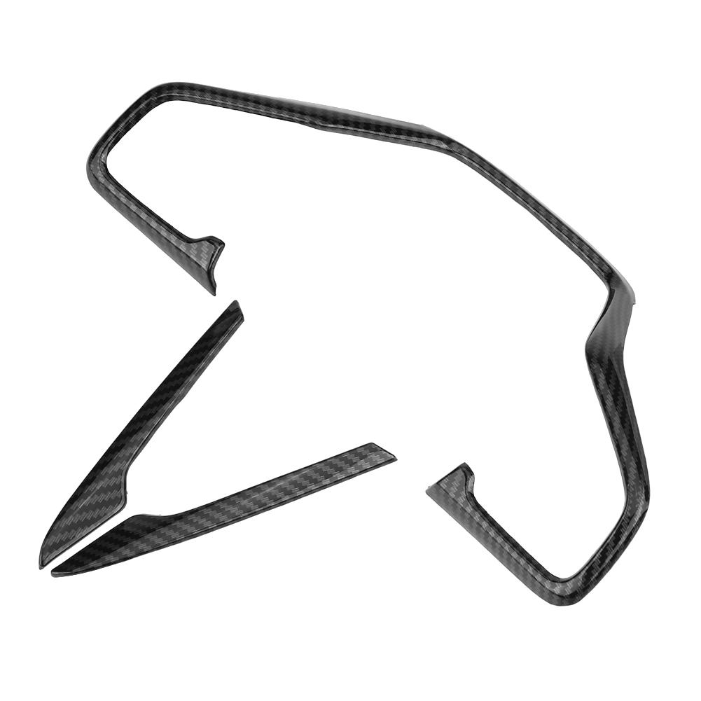 

3 шт. Накладка на рамку рулевого колеса автомобиля в стиле карбонового волокна, подходит для Honda Civic 10-го поколения 16 18