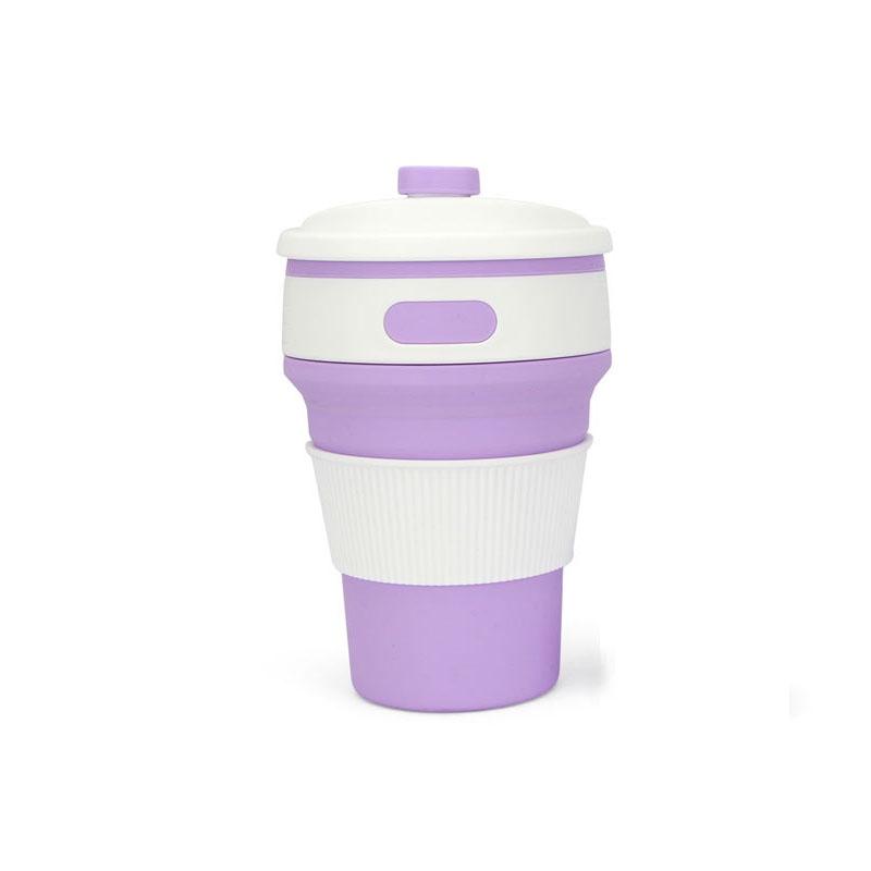 Stabiler 350ml Tragbarer Mini Silikon Faltbarer Kaffeebecher Für Outdoor-Abenteuer
