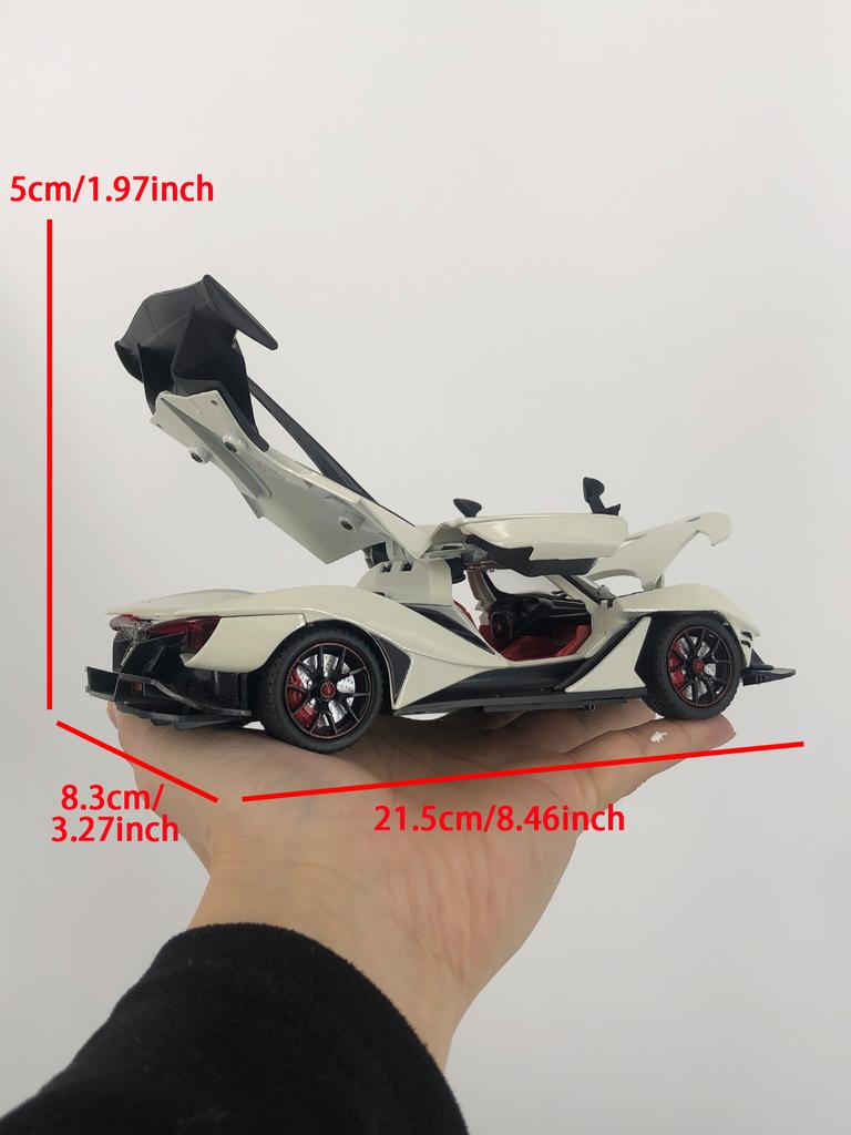 1: 24 simulation zinc alloy IE supercar model car, static ornament, metal collectible gift car