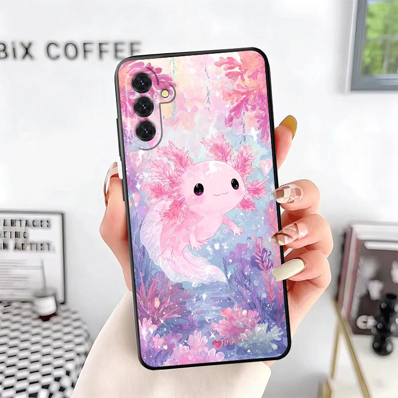 Axolotl Cartoon Cute Soft Phone Case for Samsung A17 A37 A57 A16 A26 A36 A56 A15 A25 A35 A55 A14 A24 A34 A54 A13 A23 A33 A53 A52