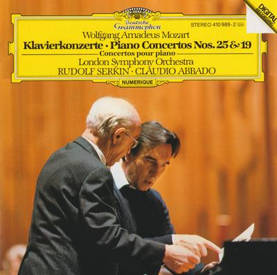 CD MOZART - Mozart:Pianokonserter 19 & 25 4109892 Deutsche Grammo 1984 Tyskland Klassisk Brukt