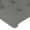 Bed Frame without Mattress Dark Grey 90 x 190 cm Fabric