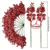 5-30Pcs 22cm Christmas Decoration Glitter Berrie Artificial Flower Bouquet Christmas Tree Ornaments for Home New Year 2026 Decor