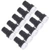 10Pcs AD16‑22DS LED Signal Light White High Brightness Indicator Equipment AccessoryAC220V