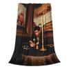 Flannel Throw Blanket Hip Hop Rapper Drake Take Care Album Warm Plush Blankets Soft Bedding for Bed Livingroom Home Travel Couch