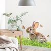 Realistic Little Rabbit Butterfly Window Sticker for Balcony Room Glass Home Decoration Self-Adhesive
