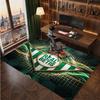 Real Betis Fußball Druck Kristall Samt Teppich, Bequemer Wasserabsorbierender Rutschfester Indoor Boden Teppich