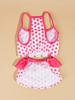 Dog Dress for Small Dogs Cool Costume Polka Dots Puppy with  Doggie Pet Clothes Swimwear Ruffle Apparel for Dogs Cats Spring Sum