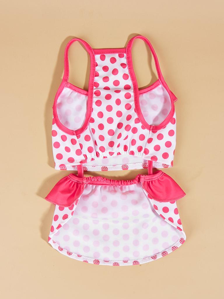 Dog Dress for Small Dogs Cool Costume Polka Dots Puppy with  Doggie Pet Clothes Swimwear Ruffle Apparel for Dogs Cats Spring Sum