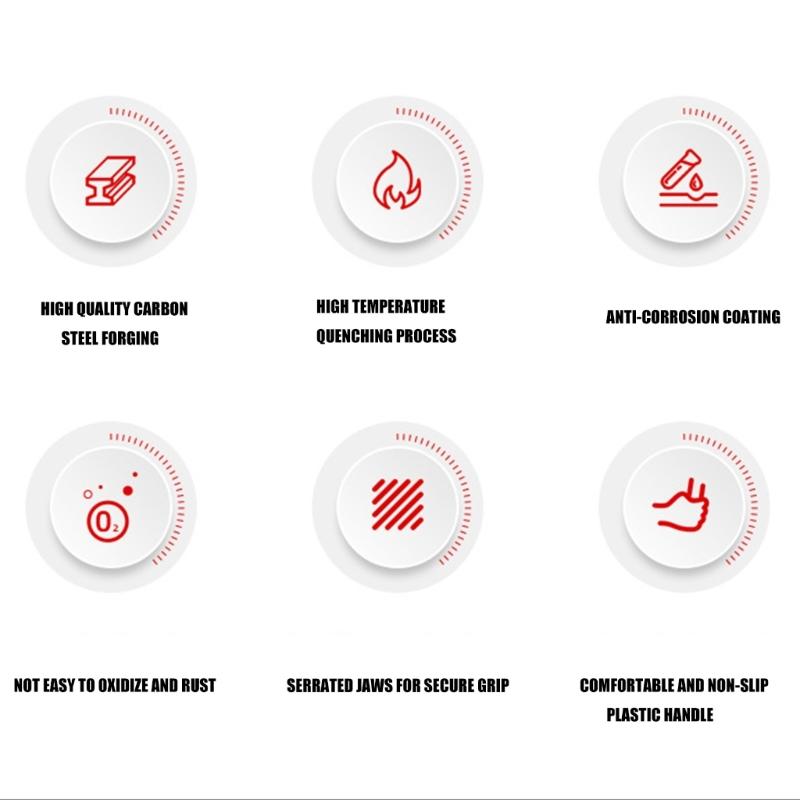 Spring Loaded One Handed Operation 8Inch Electrical Disconnect Removal Pliers Tool with Nonslip Grip for Tight Space