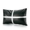 Luxury Black Gray Pillow Covers Minimalist Sofa Cushion Cases Elegant Backrest Pillow Covers Fashionable Throw Pillowcases