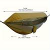 Ultimate Outdoor Experience: Double Hammock with Mosquito Net, Easy to Set Up for Travel and Camping