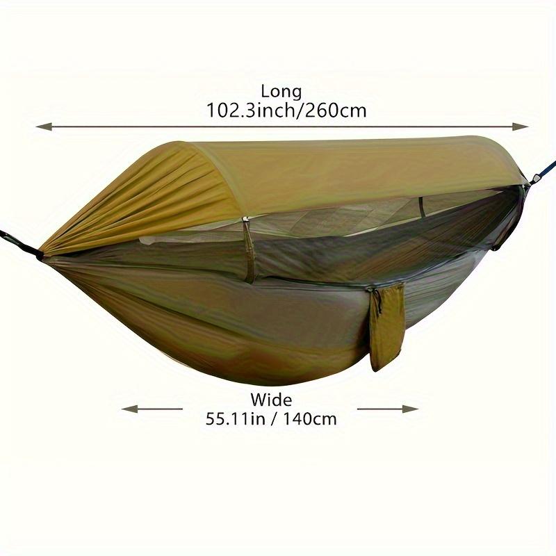 Ultimate Outdoor Experience: Double Hammock with Mosquito Net, Easy to Set Up for Travel and Camping