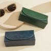 Portable Retro Style Glasses Case Pearl Velvet Inner Light Luxury Eyeglasses Case PU Leather Eyeglasses Holder Women