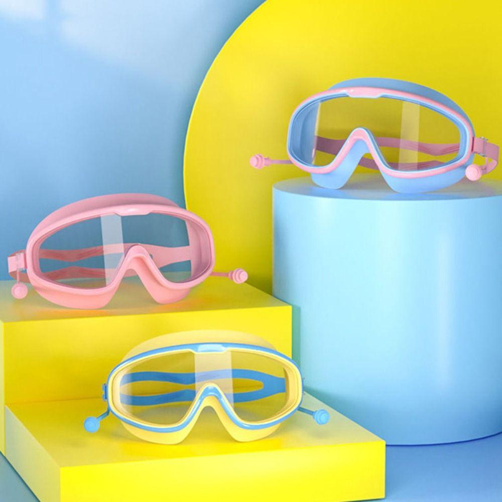 Waterproof Swimming Goggles Large Frame Water Racing Glasses Elastic Diving Eyewear  Diving