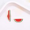 Watermelon Enamel Pins World Peace and Love Brooches Lapel Badges Clothes Cartoon Fruit Jewelry Gift for Friends
