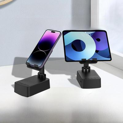 Kreativer Multifunktionaler Bluetooth-Lautsprecher & Handyhalterung - Tragbares, Einziehbares Desktop-Zubehör für Zuhause
