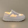 Women's Breathable Sports Shoes Low Top Mesh up Thick Bottom Casual Sneakers Comfortable Wear Resistant Rubber Outsole