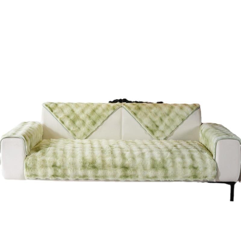 Sofa Cushion Winter Thickened Plush Seat Cushion Non-Slip High-End Sofa Cover  New Cover French Light Luxury