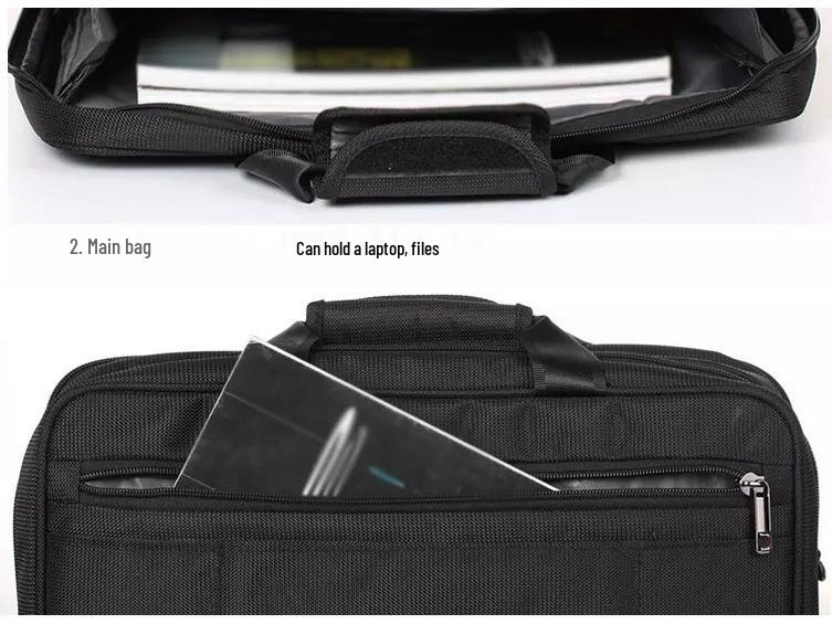 Men's 15.6" Laptop Briefcase & Crossbody Travel Bag