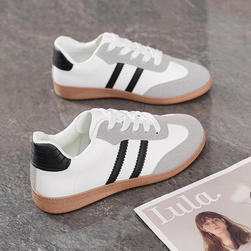 Обувь Dexun 22 летняя новая дышащая на плоской подошве спортивно-повседневные кеды однотонная обувь 35