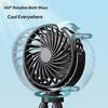 Cross-border New Octopus-Style Mini Fan Handheld Portable Desktop Electric Fan Compact Foldable Stroller Fan USB Rechargeable