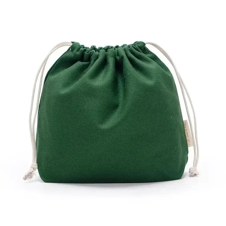 Cotton Blended Drawstring Storage Bag Portable Holiday Gift Bags for Candy,Sundries Package Pouch Reusable Home Organize Bags