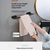 Durable Towel Holder Self-Adhesive No Drilling Bathroom Hook Stainless Steel Bathroom Organizer Kitchen Storage Rack