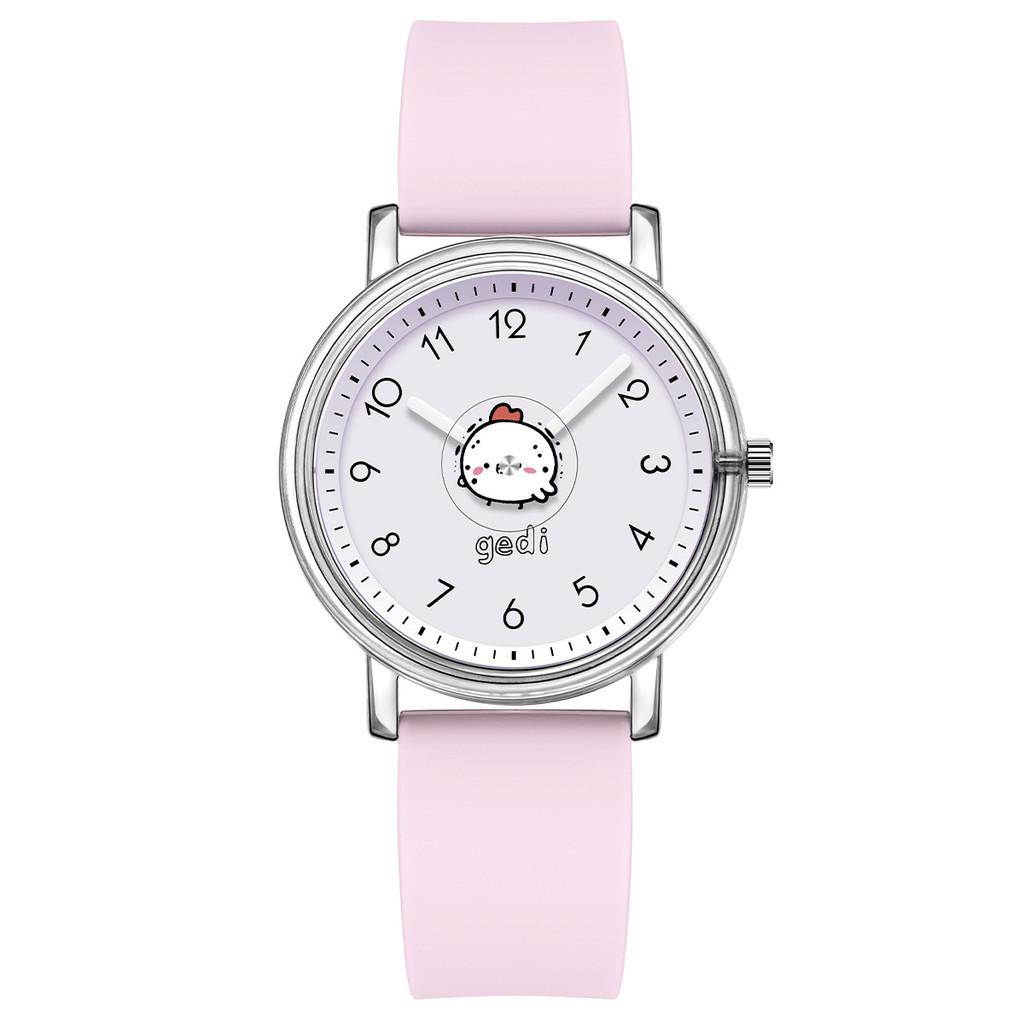 

Female Fashion Silicone Watch With Cartoon Dial For Students And Casual Wear