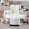 Multifunctional Sofa, 2-in-1 Sofa Bed, Storage Ottoman, Breathable Skin-Friendly Fabric, Eco-Friendly Eucalyptus Wood, Living, Study, Bedrooms, Beige