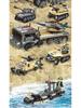 Compatible Lego Qman WWII Armored Tank Car Building Blocks Educational Military Toy 4106.