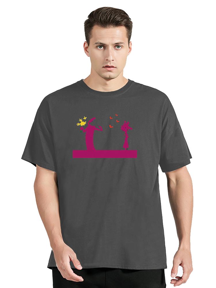 La Linea The Line Osvaldo Cavandoli TV Men's T-shirt Fashion Harajuku Cotton Tshirt Clothing Oversized Tops Tees