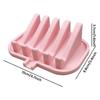 Quick Drain Silicone Soap Holder 5 Groove Non Slip Soap Tray for Shower Bathroom Travel Camping Portable Use