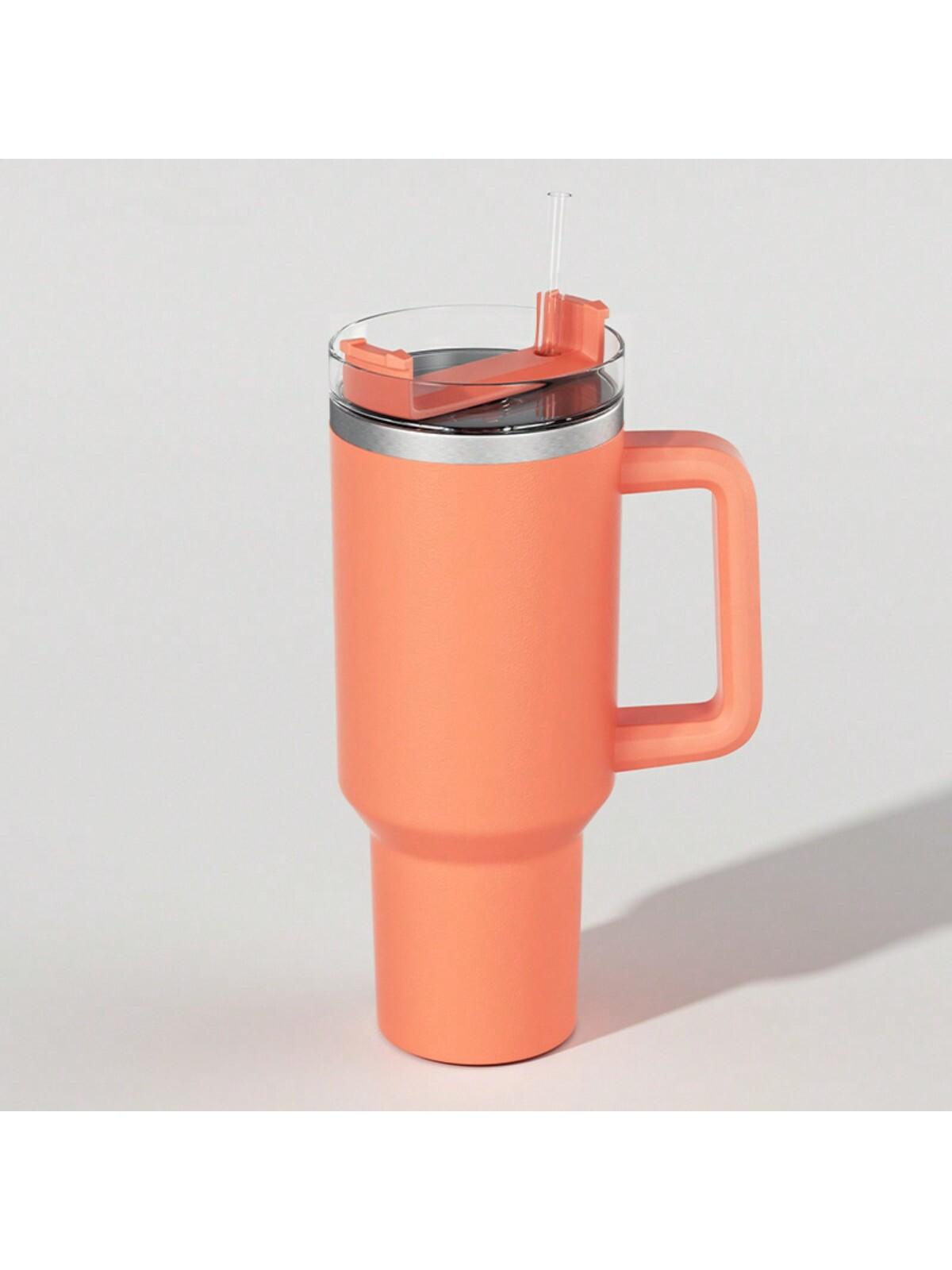 1200ML Stainless Steel Insulated Water Bottle With Handle Straw For Sport Travel Thermal Coffee Mug 1200ML