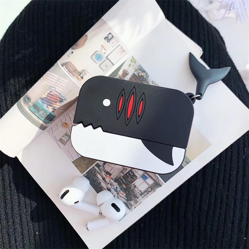 Whale Clown Apple AirPods Pro3 Generation Protective Case Shark Wireless Bluetooth Headset Silicone Case for