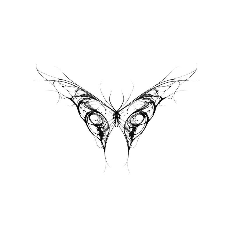 Waterproof Sexy Butterfly Herbal Tattoo Sticker for Women - Long-lasting, Realistic & Semi-permanent 11*18 cm