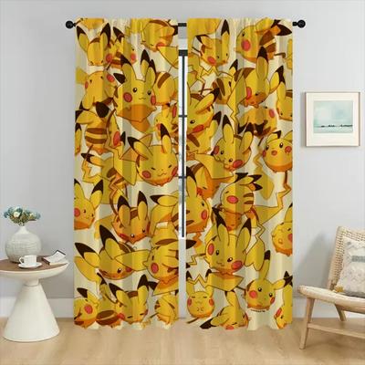 Blackout Curtain for Room 2 Panel P-pokemones Anti-mosquito Curtains Partition Home Interior Curtains Tulle for Bedroom Living