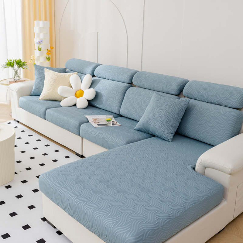 Summer Ice Silk Waterproof Sofa Cover Non-Slip Cool Feeling Couch Cushion Slipcovers Anti-Slip Stretch Chaise Lounge Covers
