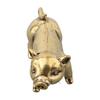 Brass Creative Small Bronze Pig Figurines Chinese Pig Ornaments Metal Pendants Ornaments Desktop Decoration Home Decor