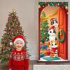Merry Christmas Banner Theme Holiday Decor Backdrop Xmas Backdrop Bell Accent Christmas Display For Door Hanging Home Indoor